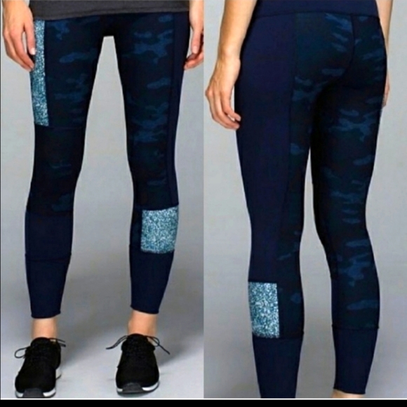Lululemon Wunder Under Camo Sashiko Leggings - Picture 1 of 9